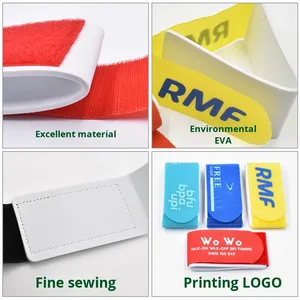 Factory Custom logo Printing Pattern <strong>Hook</strong> <strong>Loop</strong> Ski <strong>Straps</strong> Eco-friendly EVA for Magic Tape <strong>Strap</strong> Ski <strong>Binding</strong> <strong>Strap</strong>
