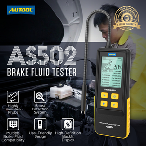 AUTOOL AS502 strumento di test diagnostico automatico manuale di qualità rilevatore di liquido dei freni digitale drapper per Auto europee - Product Image 2