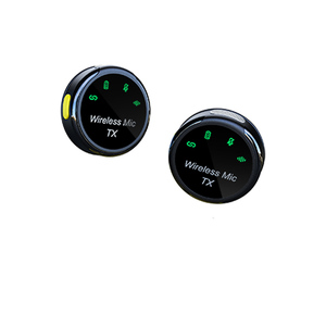 Micrófono Lavalier inalámbrico Plug-and-Play más nuevo con función de tarjeta de sonido Conexión de dispositivo dual para Android para sistemas IOS