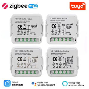Tuya Mini Smart Wifi Zigbee Smart Switch модуль с сухим контактом домашней жизни 1/2/3/4 пульт дистанционного управления