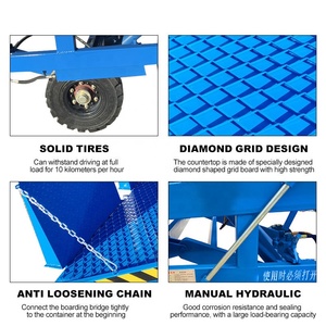 6-15ton hydraulique flottant quai niveleur Mobile embarquement pont remorque cour conteneur chariot élévateur Portable 8t mobile quai rampe - Product Image 5