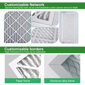 Tùy chỉnh 16x25x1 merv 6 8 13 tông KHUNG XẾP LI AC lò HVAC Bộ lọc không khí - Product Image 3