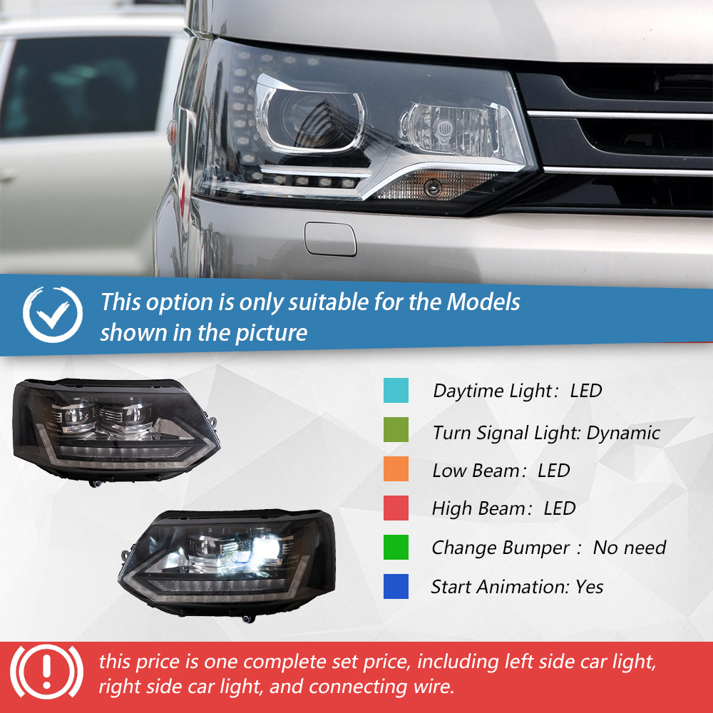 Headlight one set