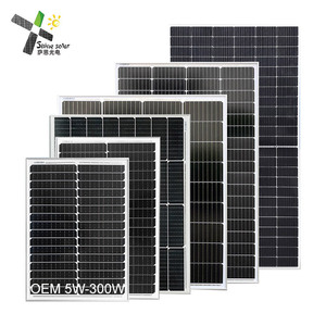 便宜的价格12V 24v太阳能100W 120W 150W 200W 300W路灯单晶太阳能电池板