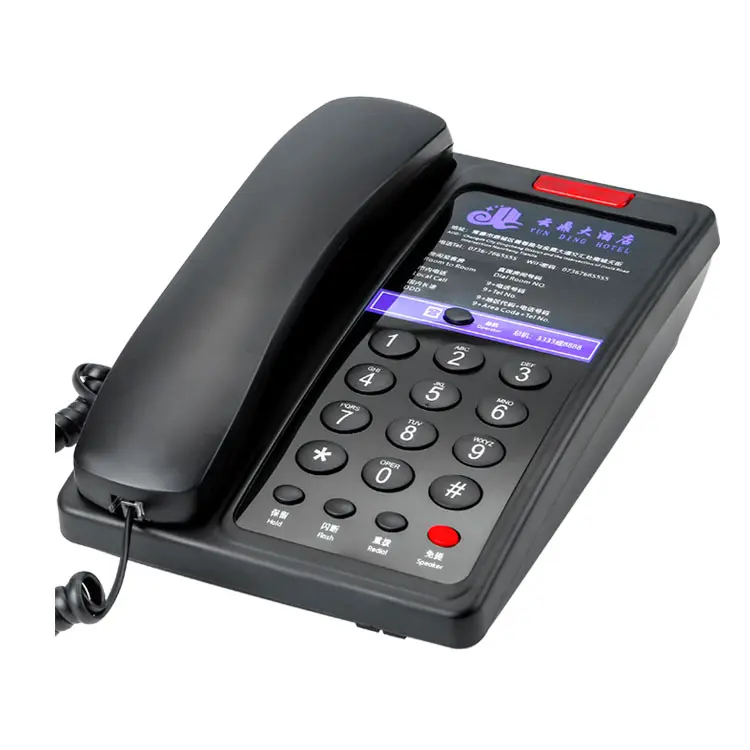 Factory Direct NBM A9 benutzer definierte LOGO Kabel gebundene Festnetz Business Hotelzimmer Telefon für die Rezeption