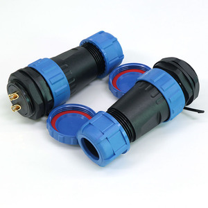 SP28 IP68后螺母防水连接器2/3/4/5/6/7/9/10/12/14/16/19/22/24/26针插头插座电缆连接器 - Product Image 4