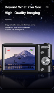 กล้องดิจิตอล4K จากโรงงานพร้อมโฟกัสอัตโนมัติและแฟลชสำหรับการถ่ายภาพและการถ่ายวิดีโอ vlogging บนกล้องวิดีโอ YouTube พร้อมช่องมองภาพ - Product Image 3