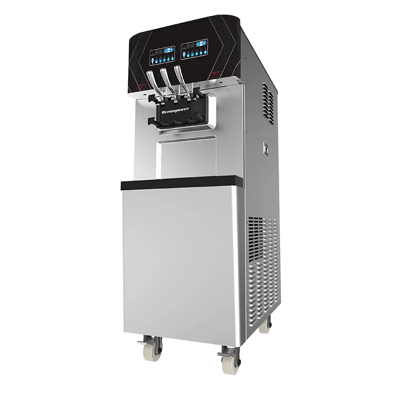 Oceanpower – Machine à crème glacée commerciale, modèle au sol, NE2430L, double contrôle
