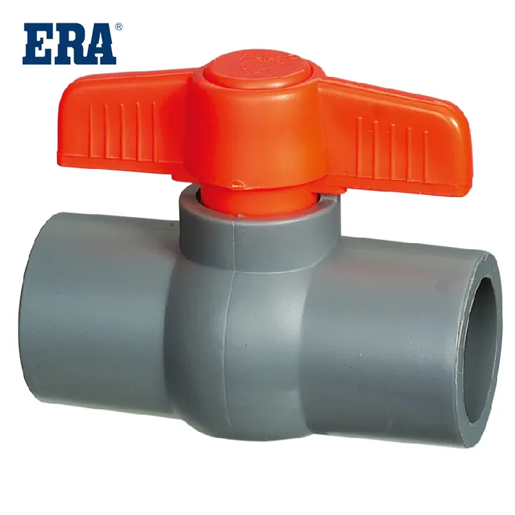 Válvula de bola compacta ERA, accesorio de PVC, para agua fría