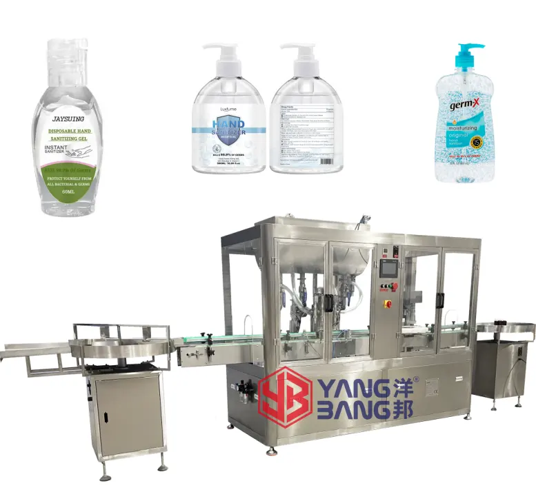YB-JG4B macchina per il riempimento di disinfettanti per le mani automatica di alta qualità linea di produzione macchina per riempire tubi di crema cosmetica