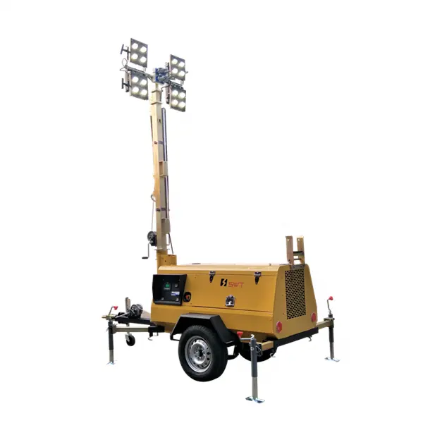 SWT 4TN1600 ручная мачтовая светодиодная Мобильная световая башня с прицепом