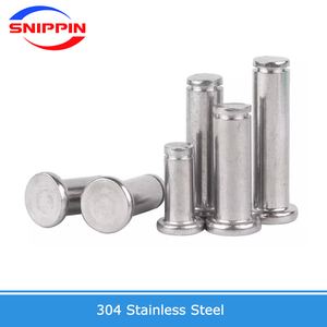 M3 M4 M5 M6 M8 M10 M12 A2 thép không gỉ phẳng đầu mang hình trụ định vị trục cuộn Chốt <span class=keywords><strong>pin</strong></span> với trục circlip - Product Image 2