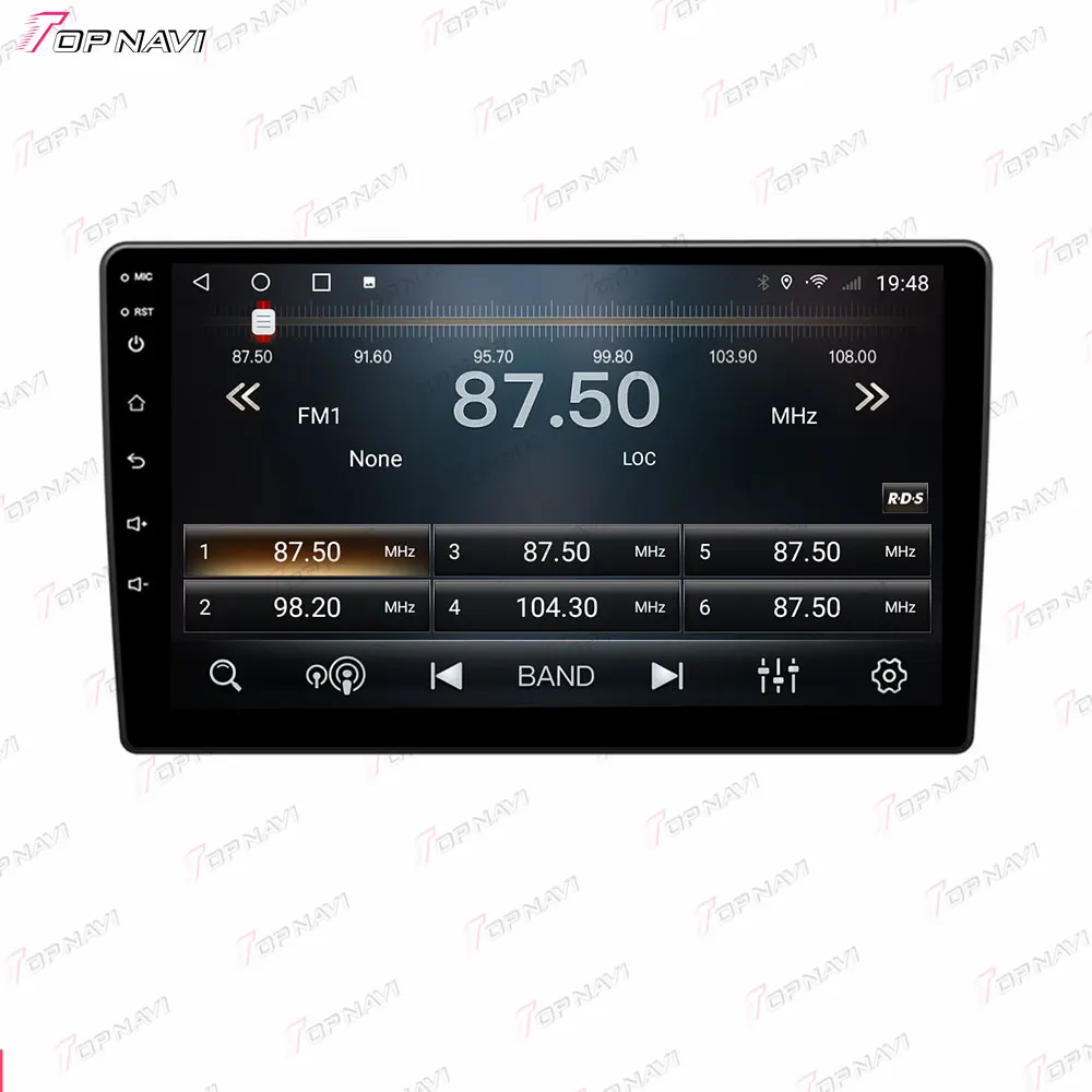 TOPNAVI-Autoradio avec autoradio de 9 pouces, autoradio universel, tableau de bord, lecteur DVD, télécommande automatique Android