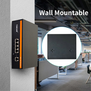 Full Gigabit PoE Ethernet <strong>Switch</strong> Factory 4 Port Network <strong>Switch</strong> 100M/1000M Extend 250m VLAN Manufacturer for CCTV Security - Product Image 3