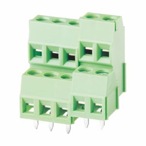 3.5Mm/3.81Mm Pcb-Schroefklemmenblok Met Dubbele Hoogte (WJEK350A-3.5/WJEK381A-3.81) - Product Image 1