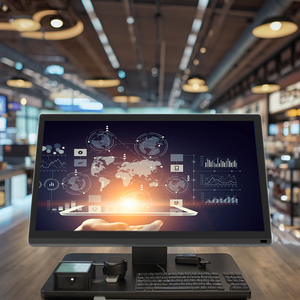Industrial IP65 LED <strong>Display</strong> <strong>Computer</strong> Monitors 19.5/21.5/23.8&quot; IPS TFT-LCD Touch Screen Monitor USB Interface Retail POS <strong>Systems</strong> - Product Image 1