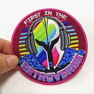 Chất lượng tốt tùy chỉnh thêu móc và vòng lặp vải các bản vá lỗi cho mũ - Product Image 4