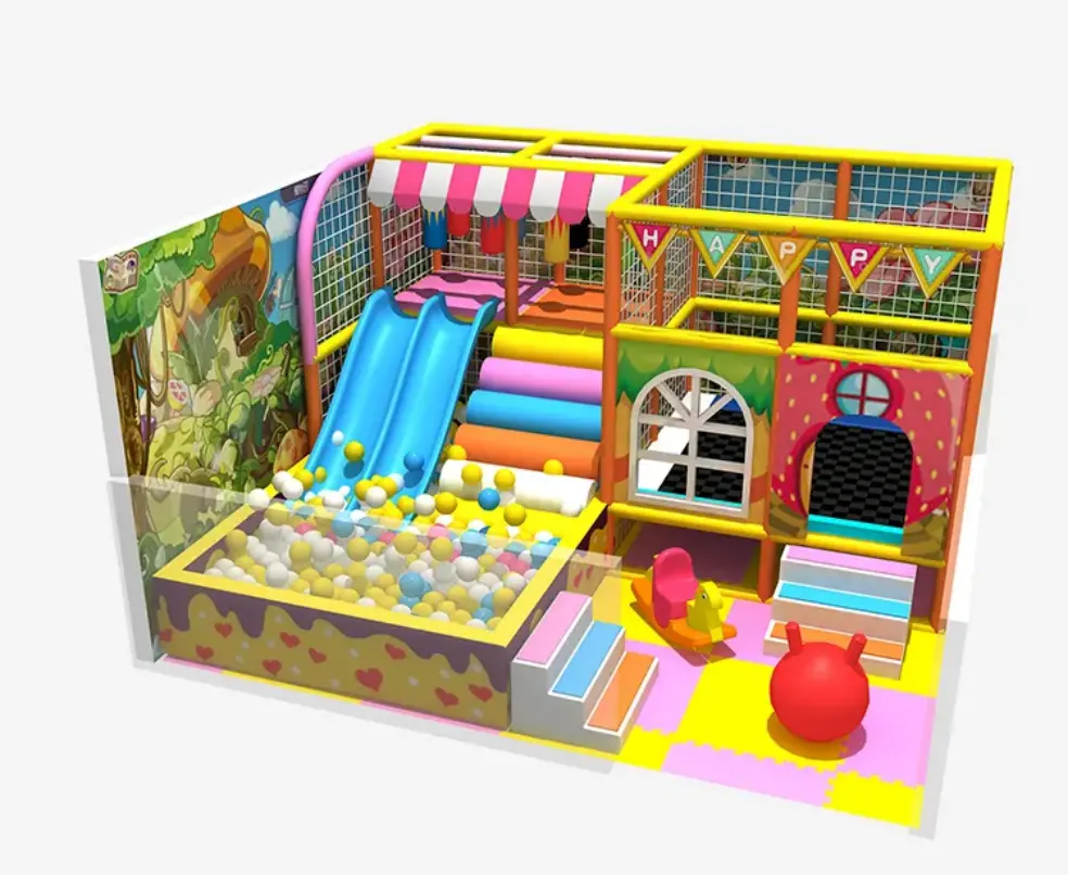 Bettaplay ملعب داخلي للأطفال قلعة شقية تصميم جديد حديث للعب الأطفال في الأماكن المغلقة
