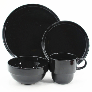 Kırmızı seramik yemek takımı sofra kumtaşı yemek takımı - Product Image 3