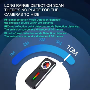 Detector de cámara profesional encuentra automáticamente GPS Anti-monitoreo escáner de seguimiento Hotel Anti-espía Detector de rastreo inalámbrico - Product Image 6