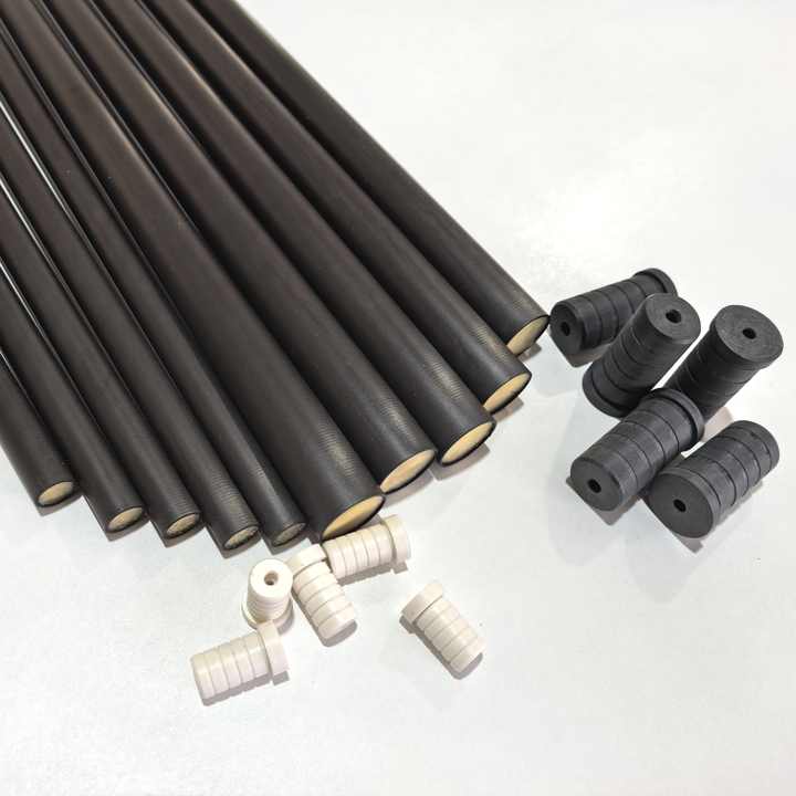 11.8mm Carbon Fiber Billiards Pool Cue Shafts Tube, Protapered Cue Blanks with Foam Filling ,ferrule