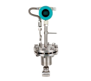 Smart Air <strong>Insertion</strong> Modbus Gas Price Cheap O2 Digital LCD Flange Connector Pipeline 4-20ma <strong>Output</strong> Insert vortex Flow Meter - Product Image 1