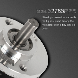 E40S6-1000-3-T-24 40مم مشفرفدليل إضافي 6مم عمود 1000 PPR A,B,Z,مخرج القطب 12-24VDC - Product Image 3