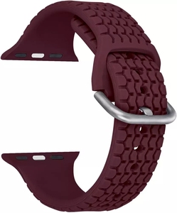 New Fashion Cool Tire Style Silicone Sport Band For Apple <span class=keywords><strong>Watch</strong></span> <span class=keywords><strong>Series</strong></span> 3 4 5 6/SE 38ミリメートル40ミリメートル42ミリメートル44ミリメートル
