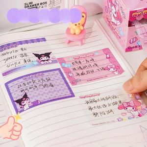 Dễ thương phim hoạt hình bán trong suốt dính ghi chú sáng tạo nhiều màu kéo ra ghi chú dán với tiêu chuẩn thẩm mỹ cao - Product Image 4
