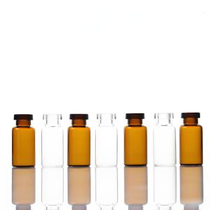 Garrafa do tubo tawny Ampola transparente frasco liofilizado do pó marrom Frasco de vidro do frasco do cyline 4ml