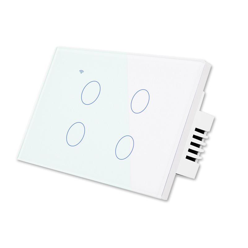 Fil neutre requis, 4 voies, blanc