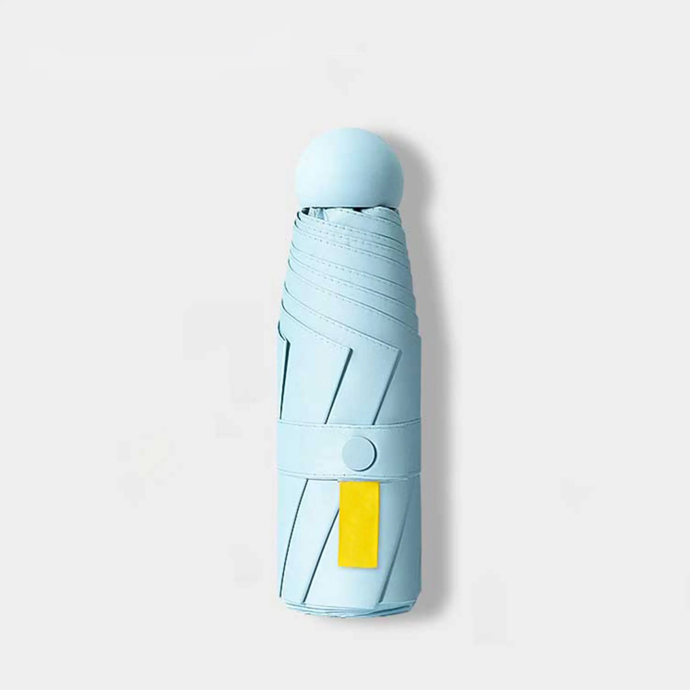 Viajes al aire libre chica regalo plegable Mini blanco portátil al por mayor personalizado, logotipo paraguas mujeres cápsula bolsillo UV plegable 6K playa/