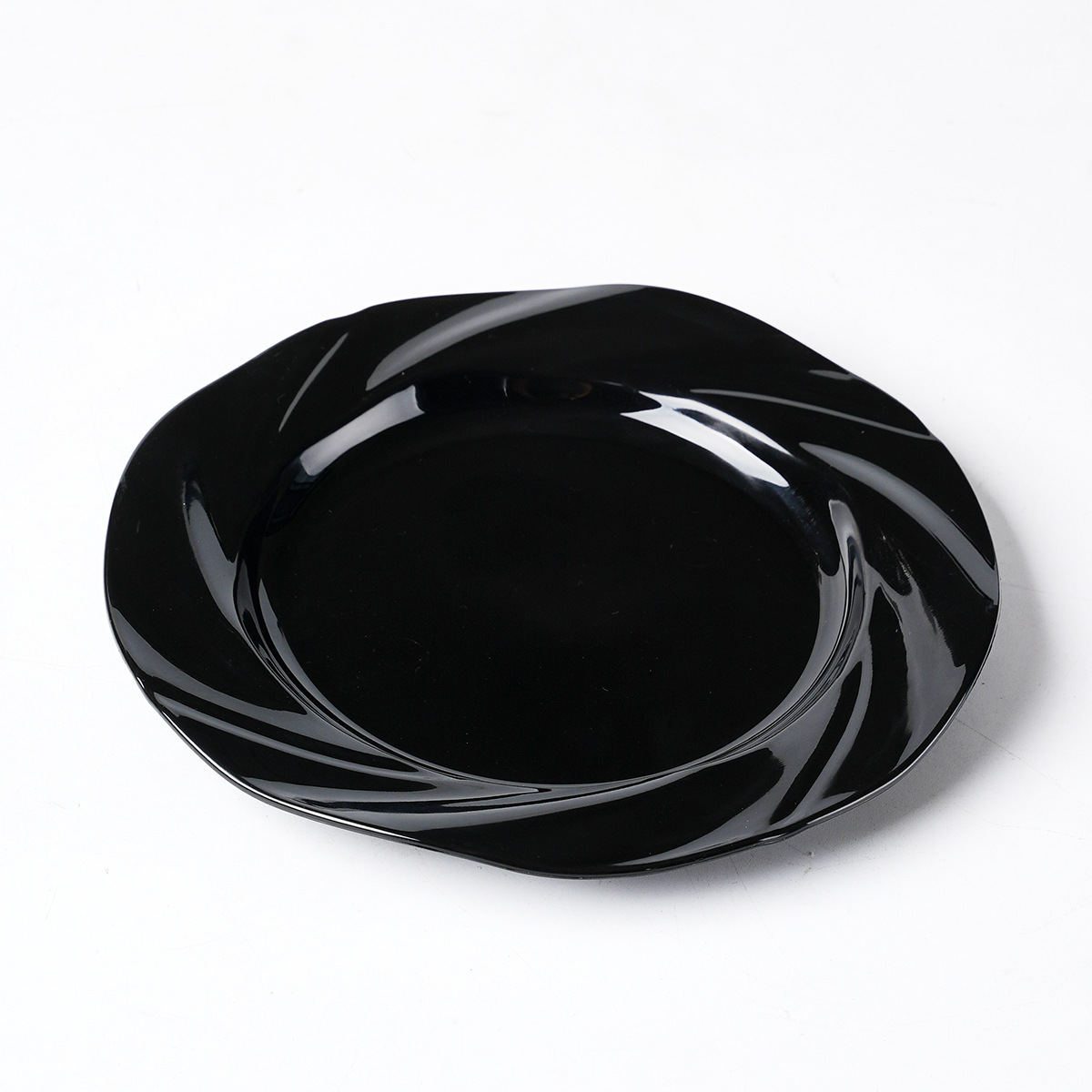 Assiette à pâtes - noire
