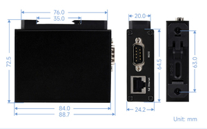 RS232/485/422 TO ETH RS232/485/422 to RJ45 Ethernet modulo porta seriale server POE Modbus gateway - Product Image 5