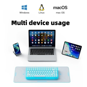 ONIKUMA G30 tastiera meccanica 84 tasti RGB luce portatile da ufficio tastiera cablata per Computer Desktop Computer portatile Notebook PC - Product Image 6