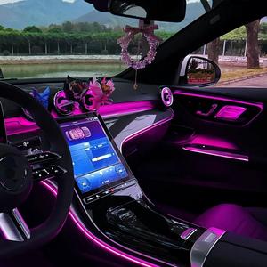 Yeni durum 256-renk RGB ortam LED şerit ışık 6-in-1 22-in-1 araba ışık BMW 12V için LED şerit ışık arabalar için - Product Image 6