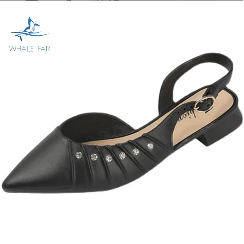 गर्मियों में नए फैशन चंकी ऊँची एड़ी के जूते बताया पैर की अंगुली सैंडल गर्मियों नई कोरियाई संस्करण आकस्मिक एकल जूता महिलाओं की