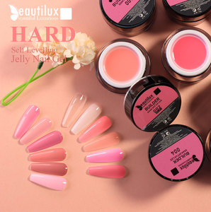 Beautlux优质乳脂硬凝胶长效助洗剂紫外线抛光强力明胶果冻延伸清漆低最小起订量