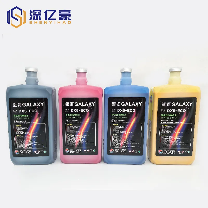 DX5 Galaxy Eco Solvent Ink for Digital Printer DX4 DX7 Galaxy Eco Solvent Ink