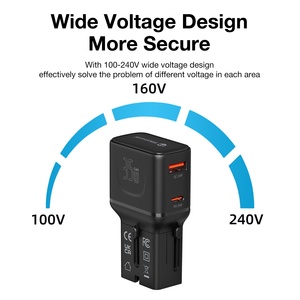 Wontravel 35W GaN Universal Viagem <span class=keywords><strong>Plug</strong></span> Adapter Tomada Elétrica Múltipla Adaptador De Viagem <span class=keywords><strong>Usb</strong></span> Tipo C