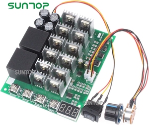 PWM Motor drehzahl regler 60A DC 10V-55V 12V 24V 36V 48V Digital anzeige 100A Max Brush DC Motor Controller-Dritter Gang - Product Image 1