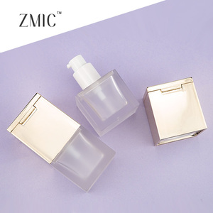 Glass Foundation <strong>Bottle</strong> 30 ml Private Label Waterproof Makeup <strong>Liquid</strong> Foundation <strong>Bottle</strong> <strong>Make</strong> <strong>up</strong> with Mirror Gold - Product Image 4