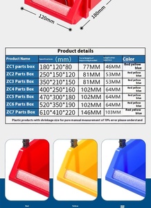 Tự động sửa chữa Vít lưu trữ Rack với dày xiên các bộ phận nhựa hộp lưu trữ OEM Kho phụ kiện phần cứng tủ công cụ - Product Image 5