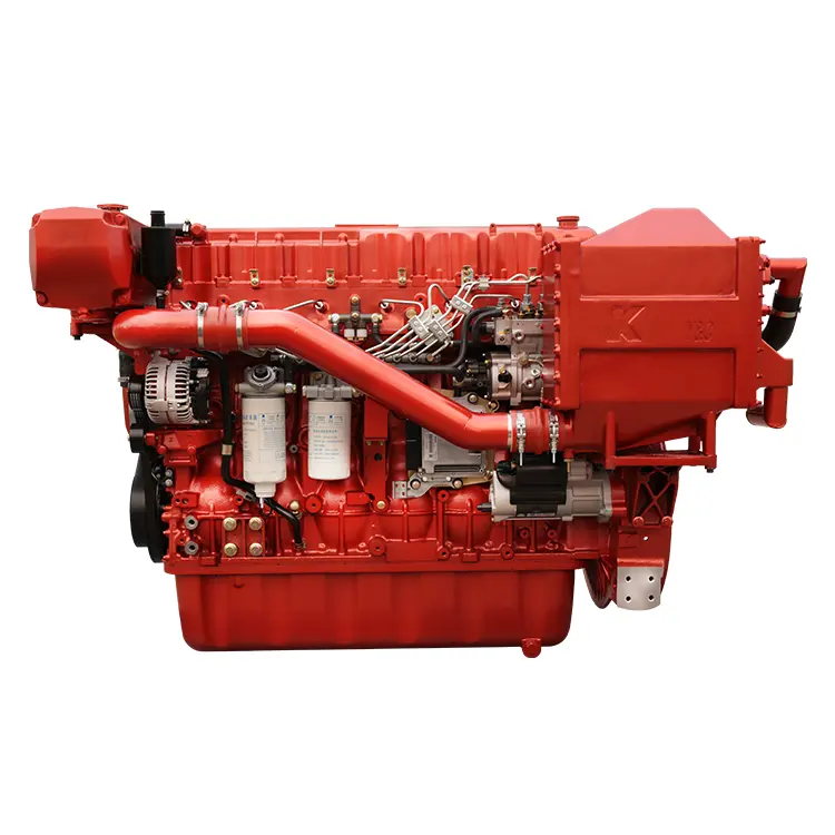 Faible Consommation De Carburant 550HP Marine Moteur Turbo Diesel 600HP 2100 TR/MIN Moteur de Bateau Diesel Refroidi Par Eau 4 Temps