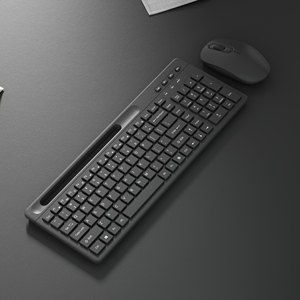 USB Wireless 2.4GHz Multifunctional Ergonomic <strong>Keyboard</strong> Mouse Combo Kit UK Language Compatible With Windows and Desktop - Product Image 4