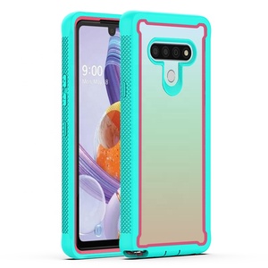 TPU PC Hybrid Transparent Back Cover Shockproof Mobile Phone Case for <strong>LG</strong> <strong>Stylo</strong> 6 - Product Image 1