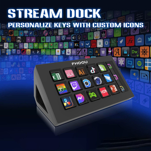 Mirabox 293s RGB retroilluminato Mini tastiera personalizzabile USB Live Streaming Controller per la programmazione di giochi per la plastica Win Mac - Product Image 5
