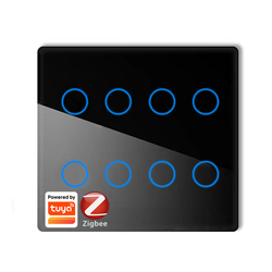 Black Zigbee 8gang