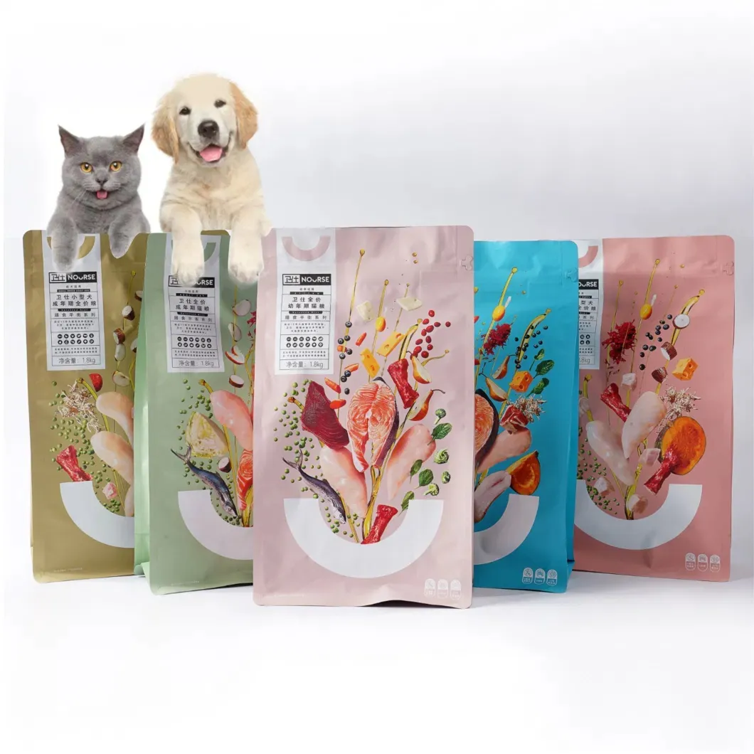 Heat Sealing Mylar Aluminum Foil Bags With Zipper Zip Lock Reusable Mylar Storage Bags With Sheets Bag For Pet Cat Dog Food