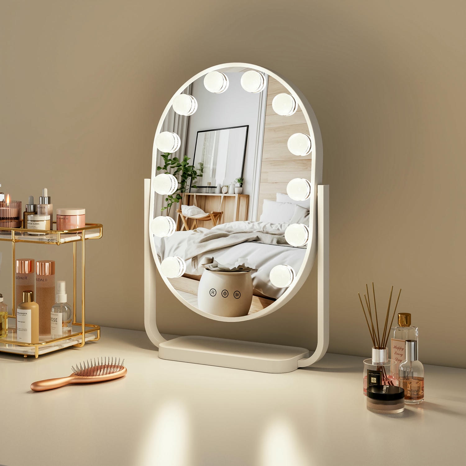 DP330A-B Bulb Vanity Mirror